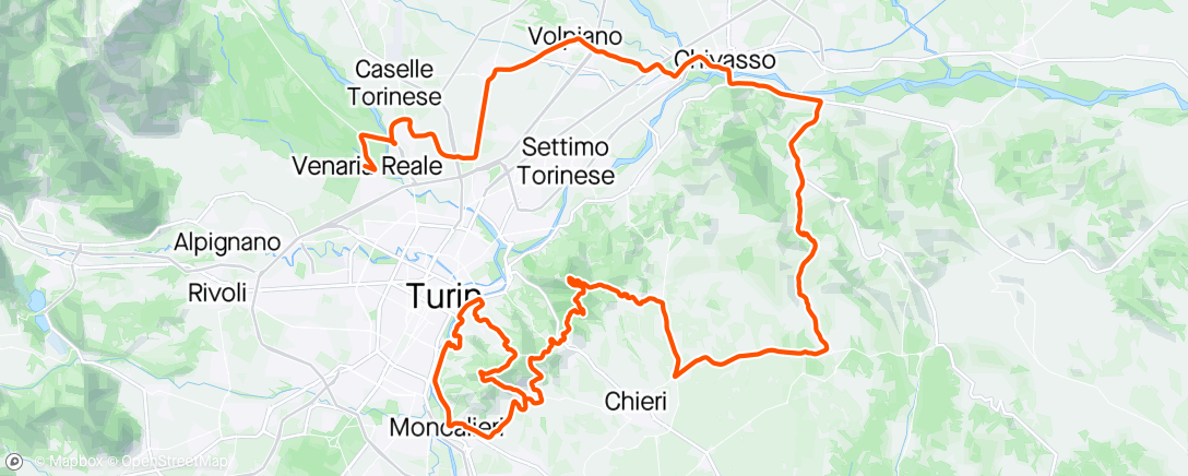 Map of the activity, Giro d’Italia - Stage One