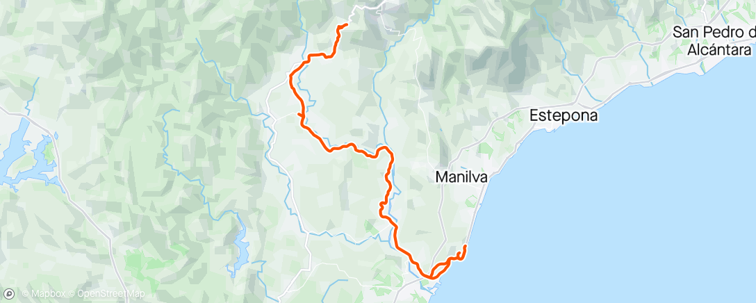 Map of the activity, Afternoon Ride