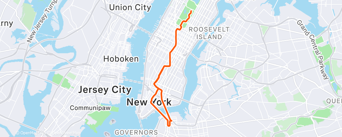 Map of the activity, The Double Borough in New York