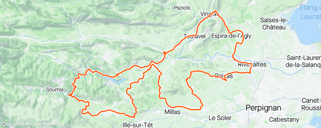 アクティビティ「La 66 degrés sud MF - Rivesaltes (66)」の地図