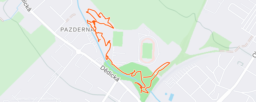 Map of the activity, Lunch Walk