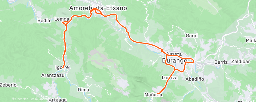 Map of the activity, Easy