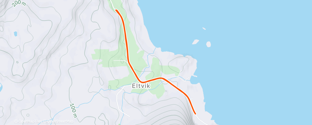 Map of the activity, Afternoon Hike