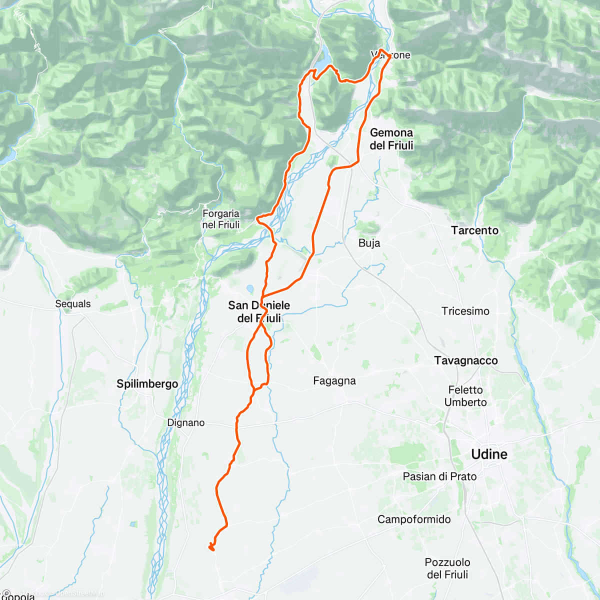 Map of the activity, CAPITA ANCHE  A TE DI NON VOLER PIÙ ASPETTARE LA FELICITÀ? : Venzone, la felicità