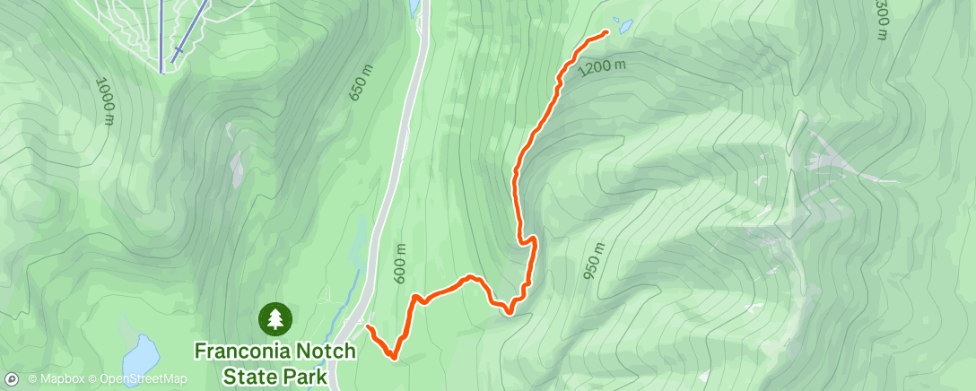 Map of the activity, Greenleaf hut