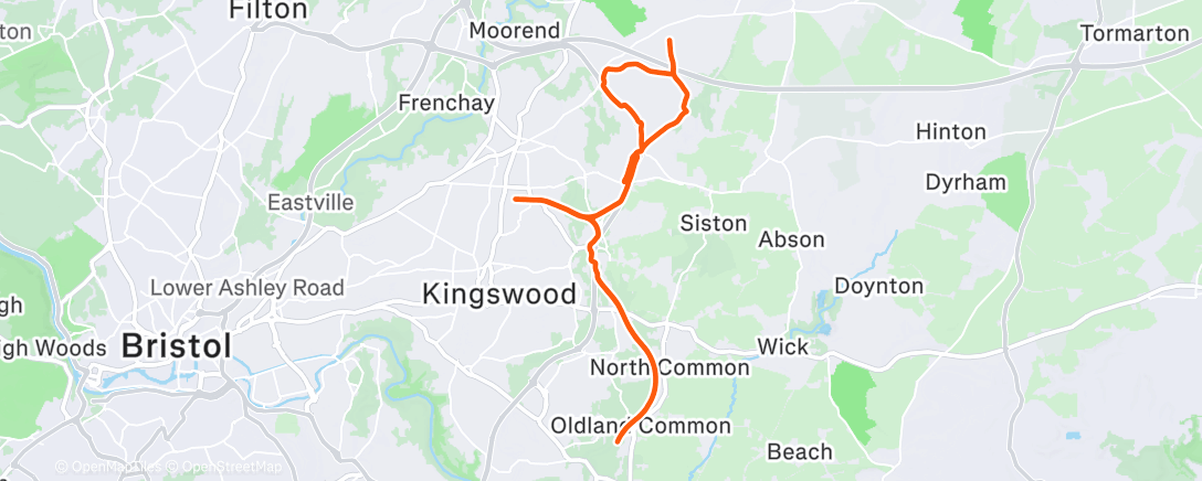 Map of the activity, Shadow batting