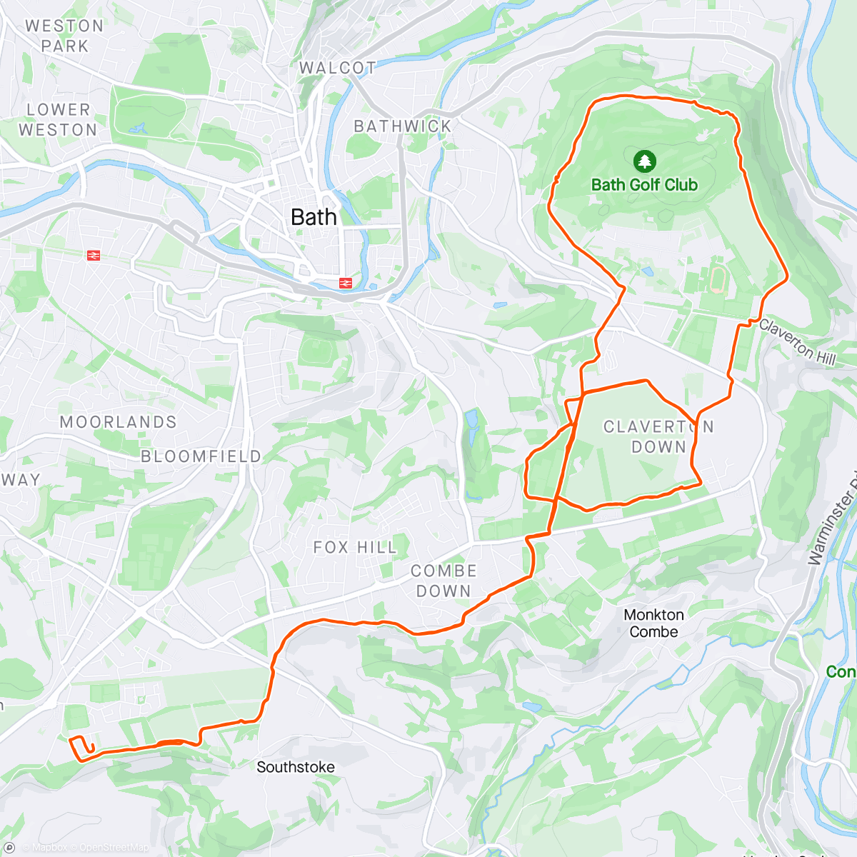 Mapa de la actividad, Trail Run