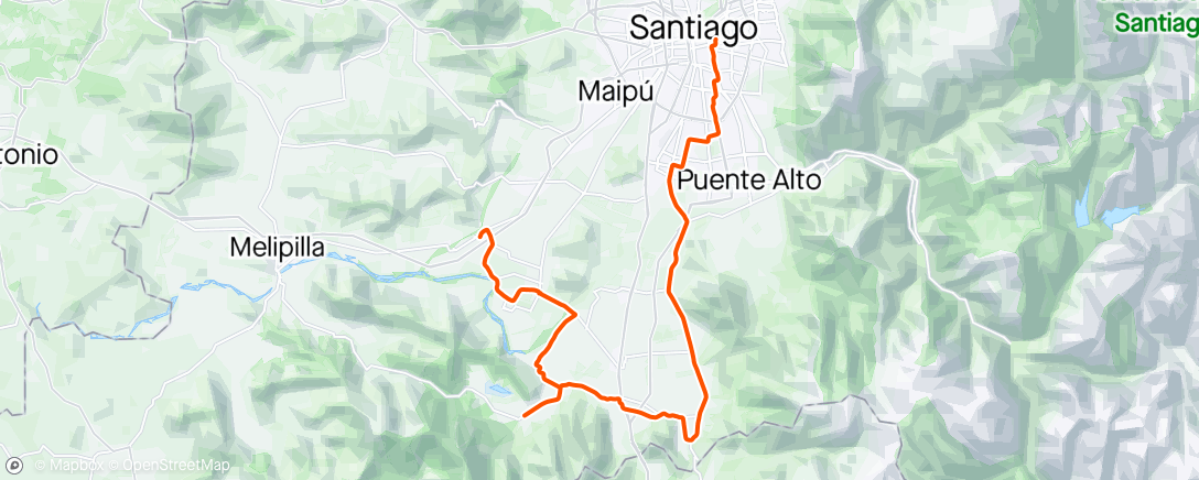 Map of the activity, 13/04/2024 Chada, Pintue, Talagante