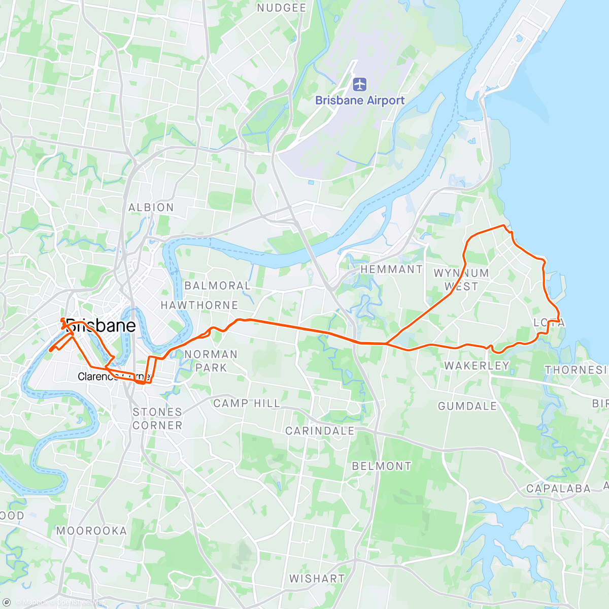 Map of the activity, ANZAC Day Bay Loop