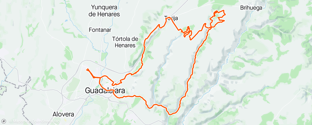 Map of the activity, San Isidro por Guadalajara ….asi si