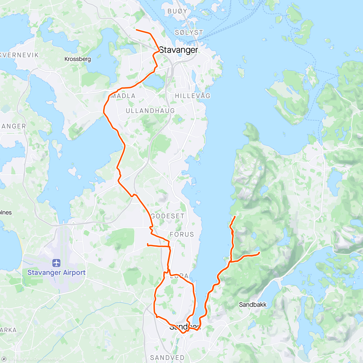 Map of the activity, 6x Gramstad