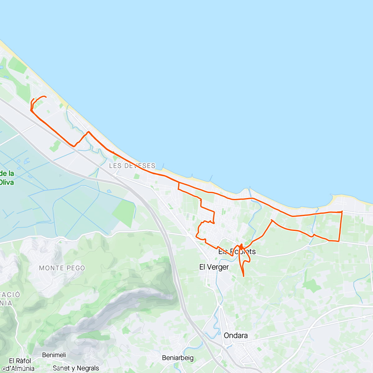 Map of the activity, Tur-rist