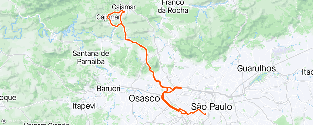 Map of the activity, Cajamar | Fuga cc 🍃✨️