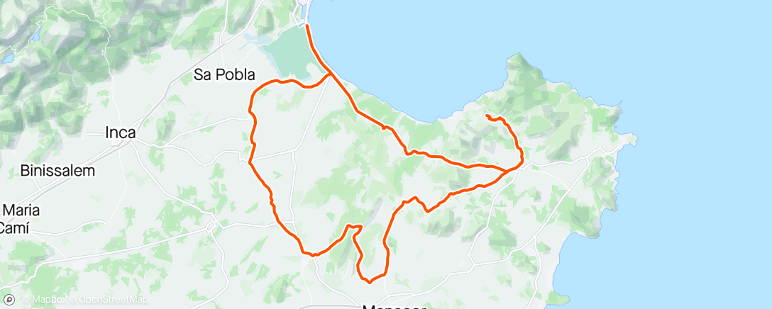 Mapa da atividade, Mallorca Tag 6