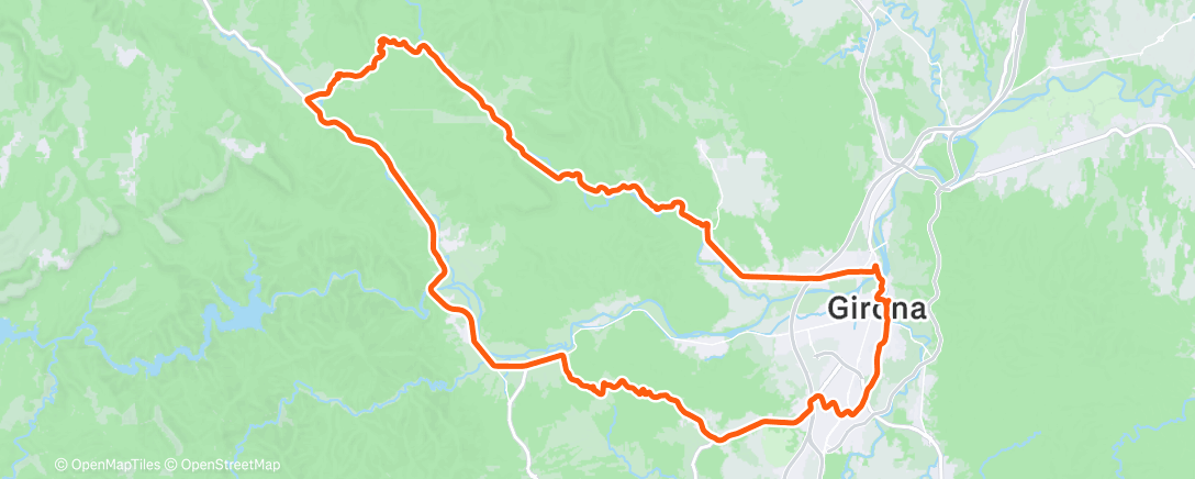 Map of the activity, Morning Ride