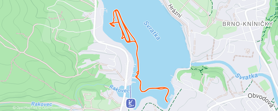 Map of the activity, Afternoon Ice Skate