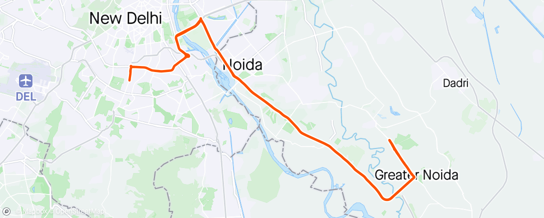 Map of the activity, Morning Ride