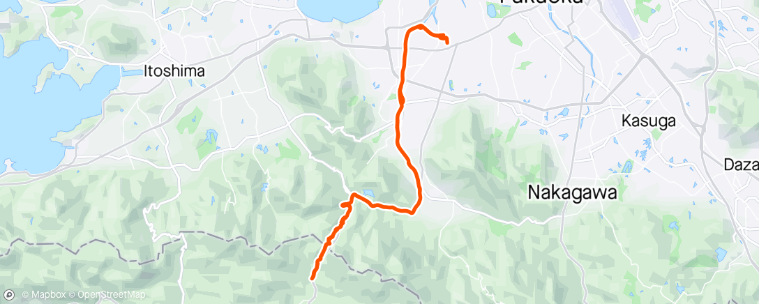 Map of the activity, 旅バイクのテスト