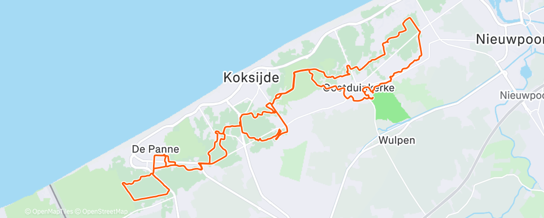 Карта физической активности (Morning Mountain Bike Ride)