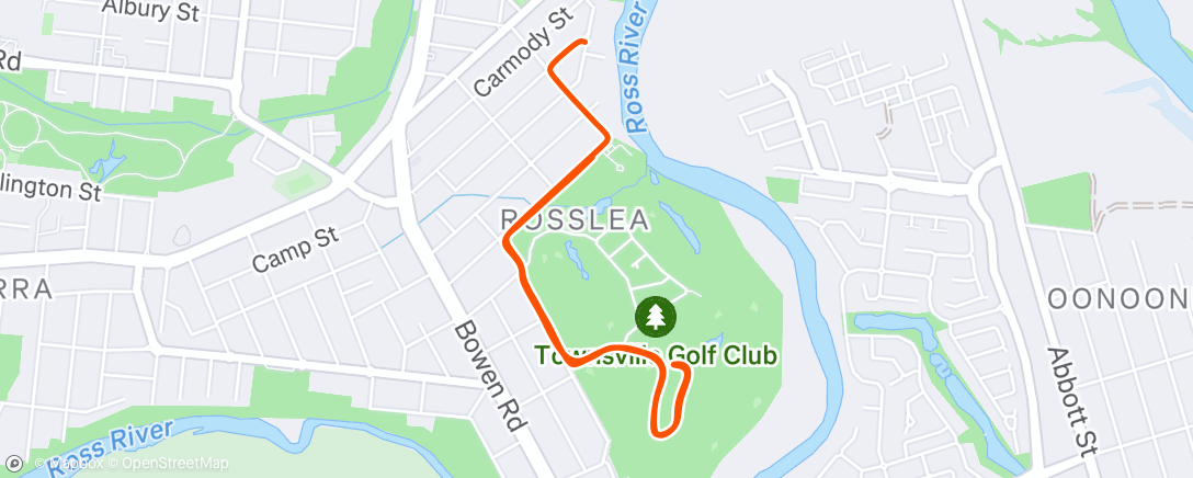 Map of the activity, Morning Run