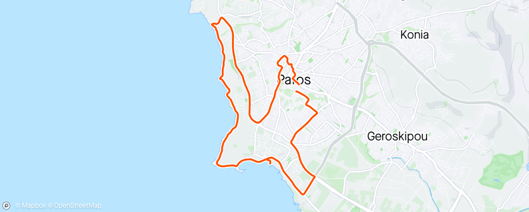 Map of the activity, Morning Ride