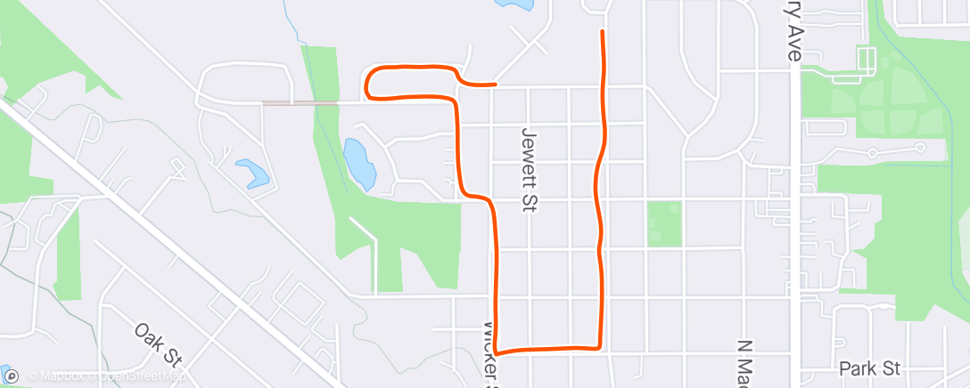 Map of the activity, Getting back in shape, been in a slump since starting new job.