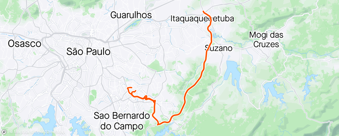 Map of the activity, Giro Arujá
