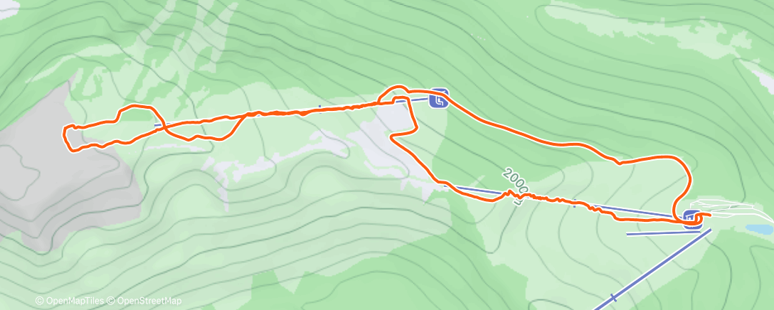 Map of the activity, Esquí de montaña matutino