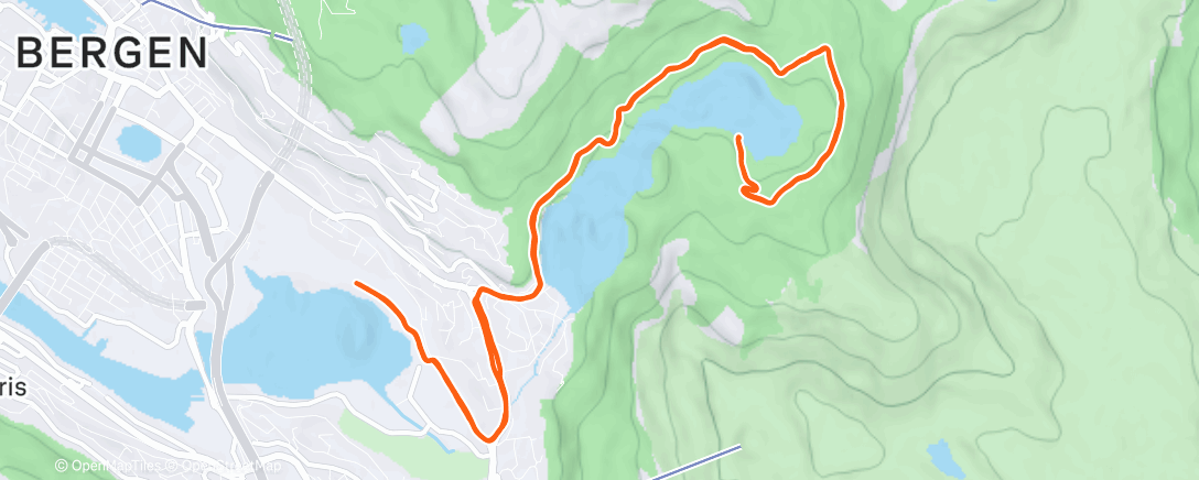 Map of the activity, Morning Run