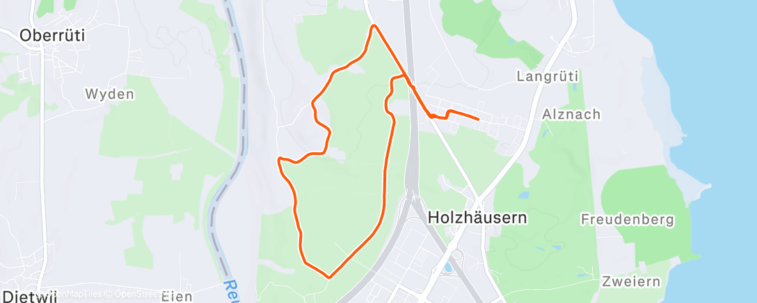 Map of the activity, Lunch Run