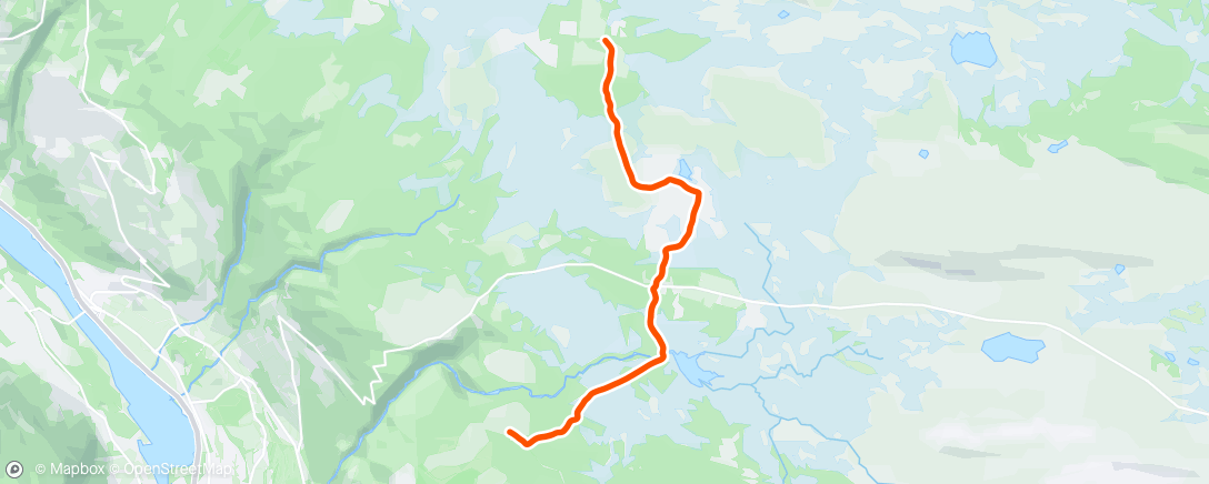 Map of the activity, Skate på limsnø - 9 km med litt trøkk i i3👌