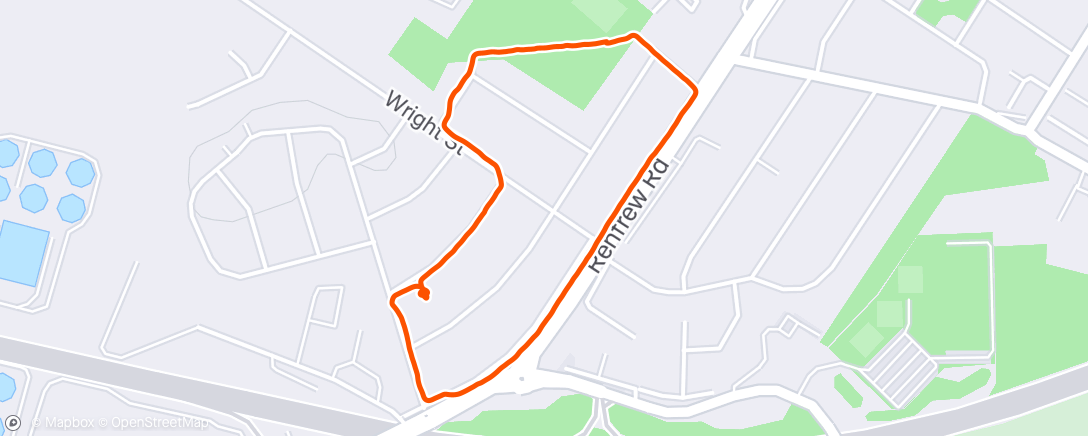 Map of the activity, Night Walk