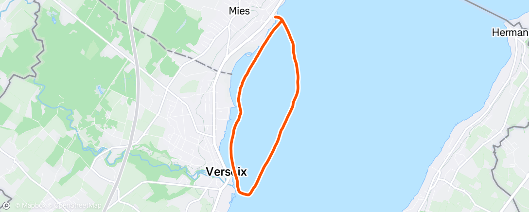 Map of the activity, Lunch Stand Up Paddling