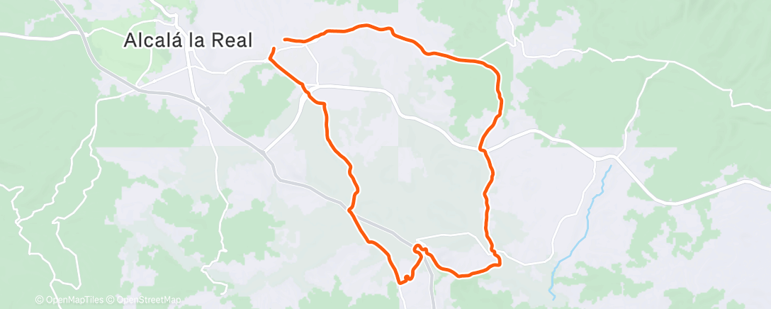 Map of the activity, Morning Mountain Bike Ride