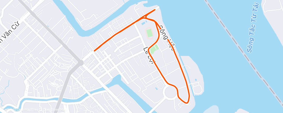 Map of the activity, Morning Run