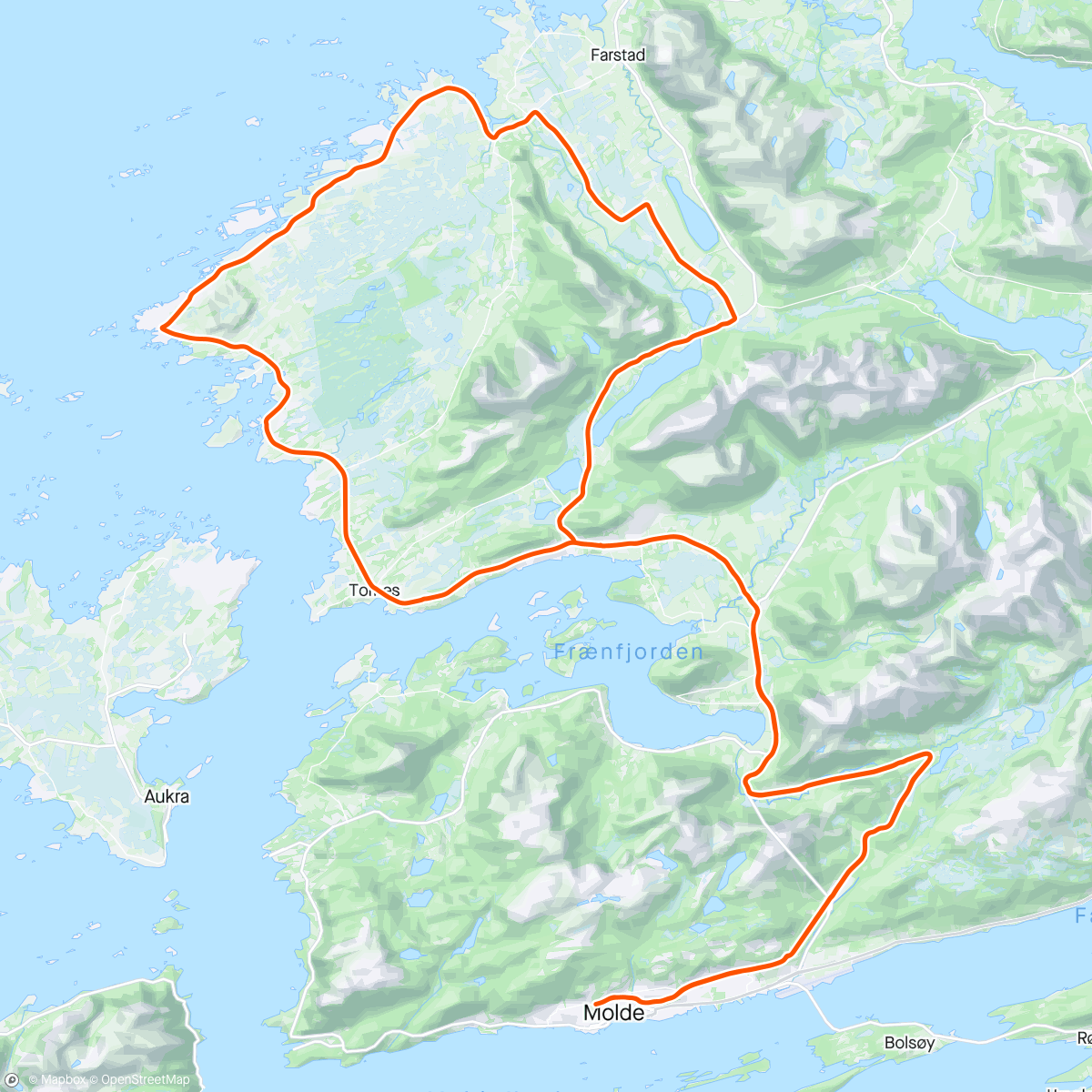 Map of the activity, Rolig og fint