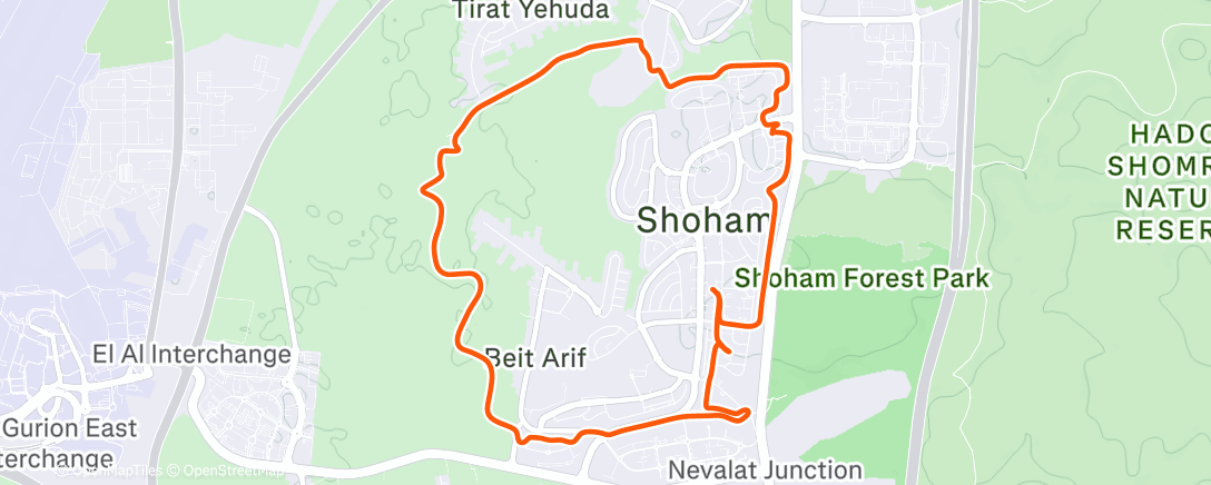 Map of the activity, Morning Ride