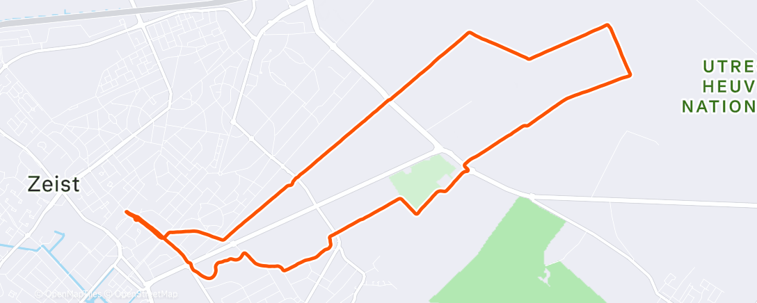 Map of the activity, Ochtendloop