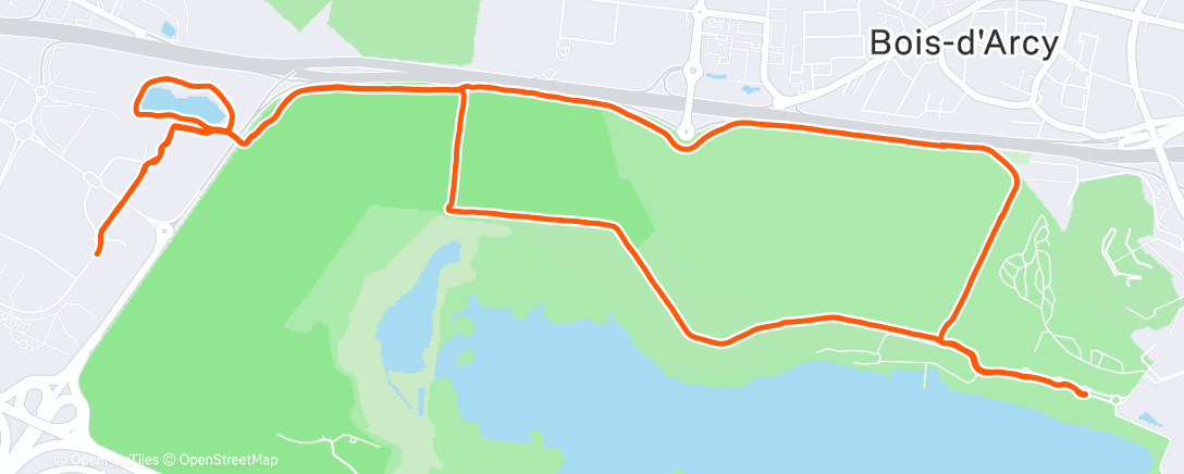 Map of the activity, Run - 8x(1'15 /R1') - Un peu de vitesse, pas de bobo