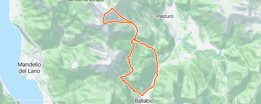 Map of the activity, Trail