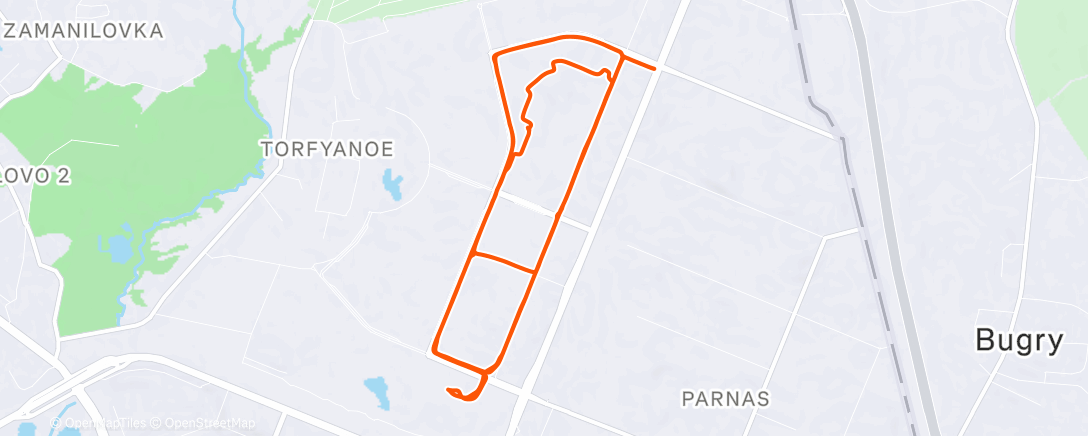 Map of the activity, Горный велозаезд (после обеда)