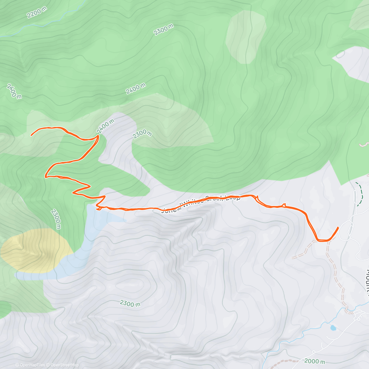 Map of the activity, Morning Walk