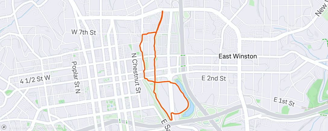 Map of the activity, Lunch Walk