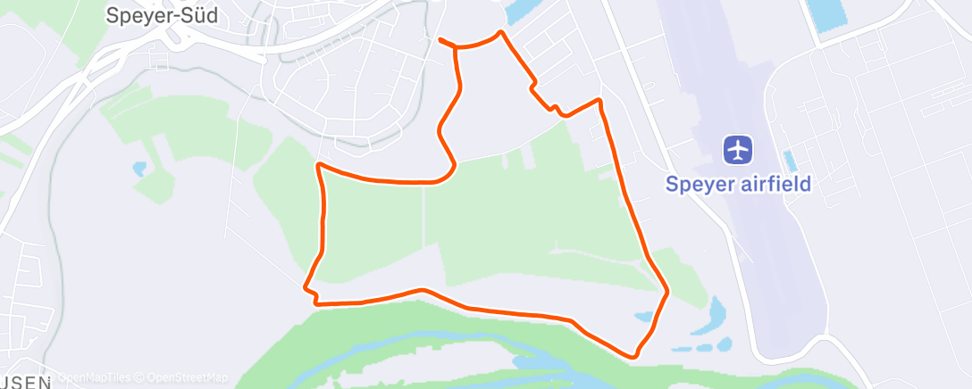 Карта физической активности (Lauf am Nachmittag)