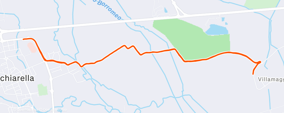Map of the activity, Morning Run