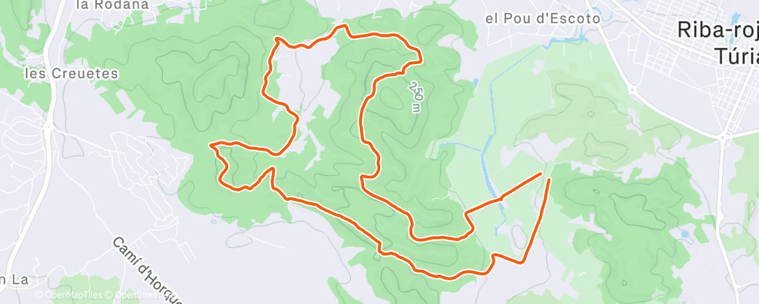 Map of the activity, Rodanes Tempranito