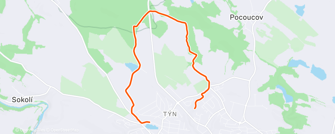 Map of the activity, Morning Trail Run
