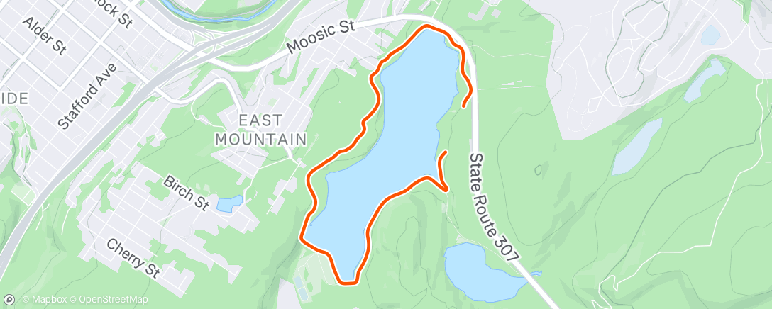 Map of the activity, Afternoon Walk