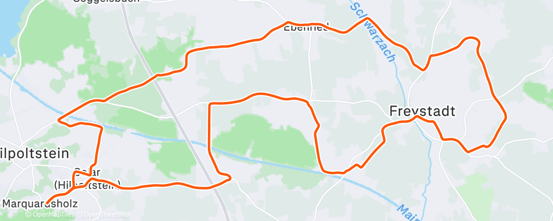 Map of the activity, Kurze Woche 🌄🥶🧊🚴🏻‍♂️💡 CX
