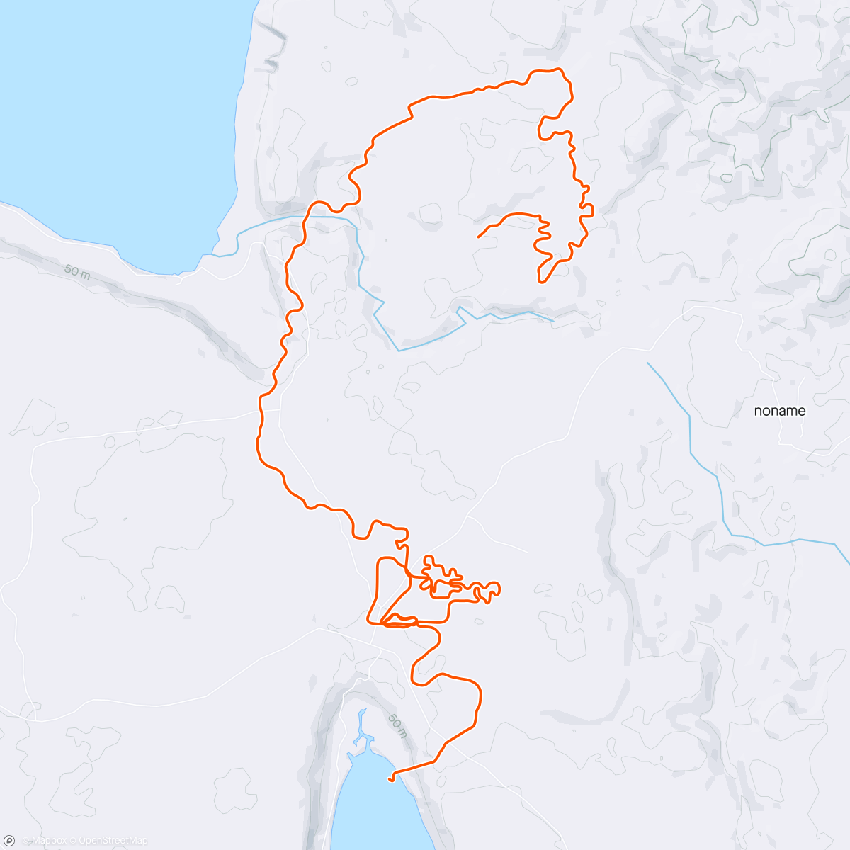 Map of the activity, Zwift - 1hr Endurance in Makuri Islands